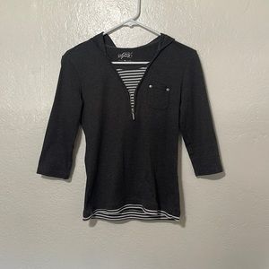 Grey 3/4 sleeve Shirt